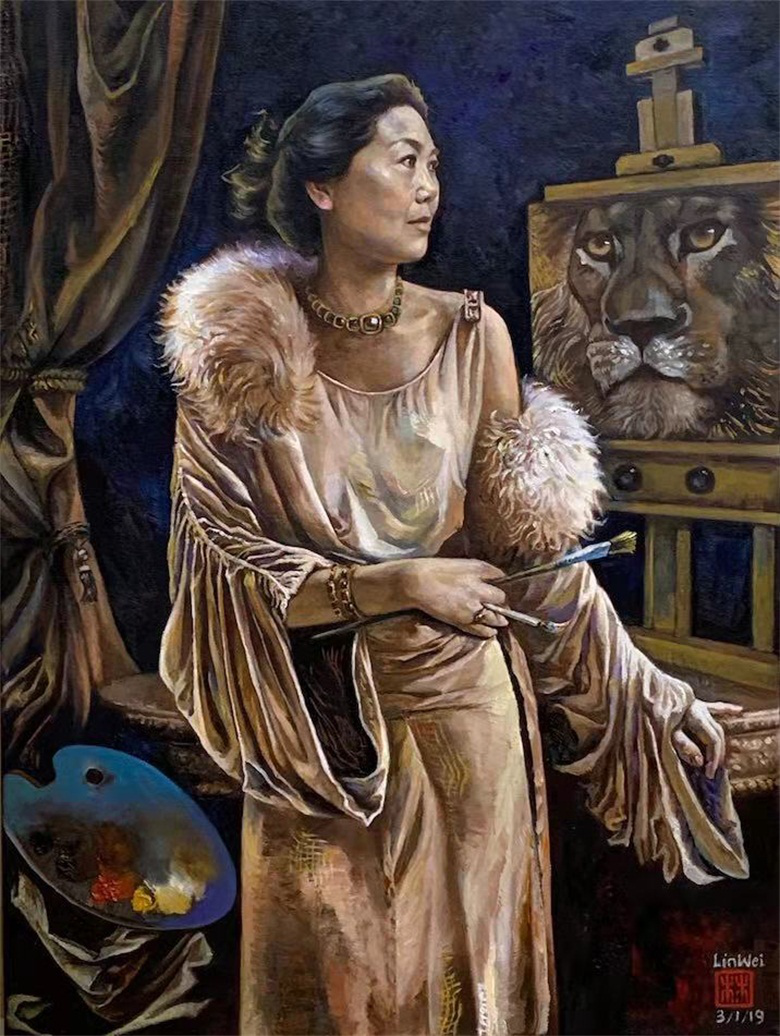 真诚勤奋创造女画家魏琳的画